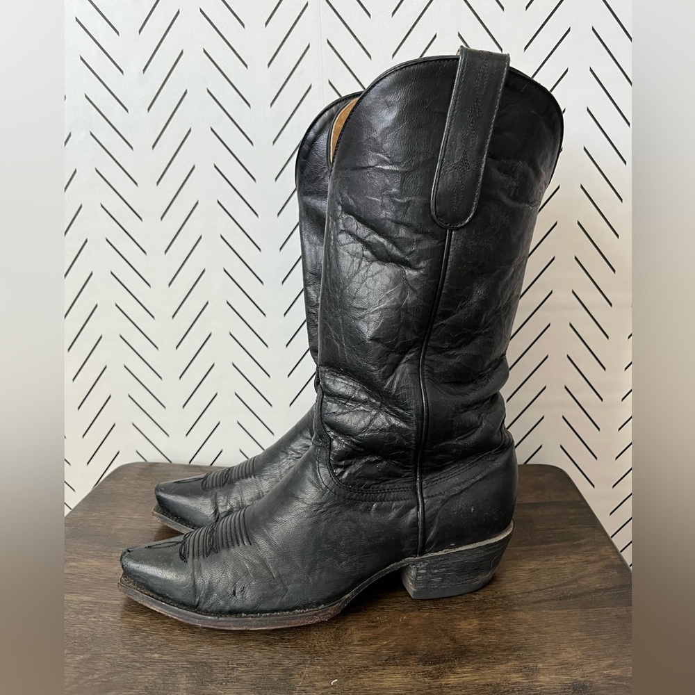Black Cowboy Boots - Picture 2 of 5